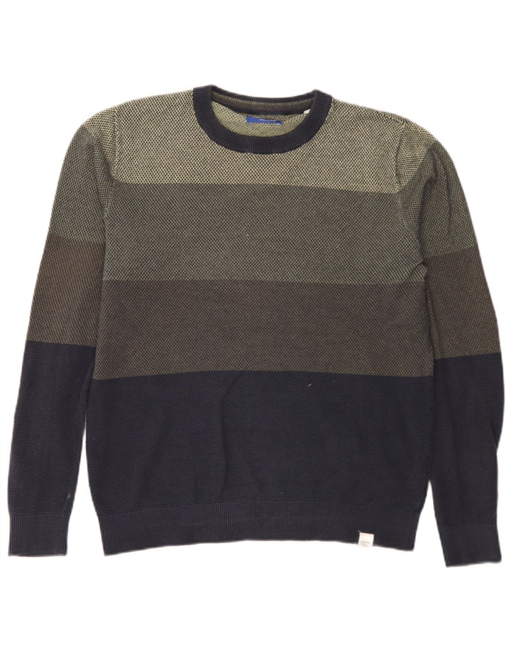 Jack & Jones Pull Col Ras-du-Cou Homme Multicolore Colorblock Moyen