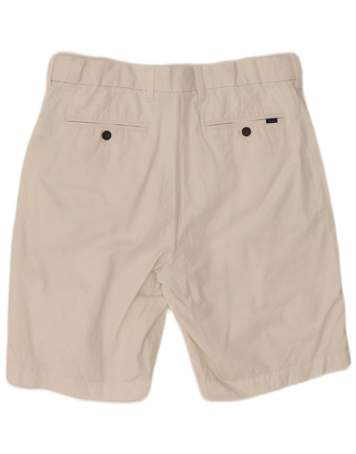 MARKS & SPENCER Short Chino Homme W34 Grand Coton Blanc