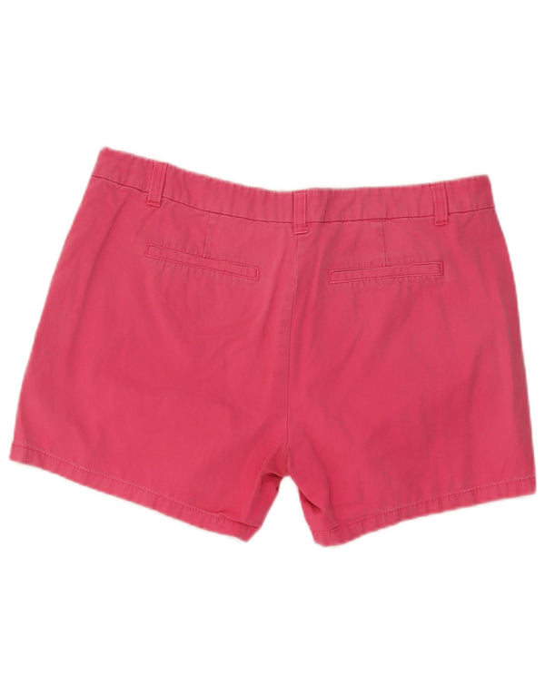 Joules Womens Chino Shorts UK 14 Large W36 Pink Cotton