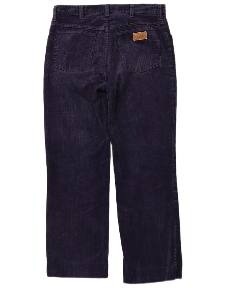 WRANGLER Pantalon droit en velours côtelé pour homme W32 L28 Bleu marine