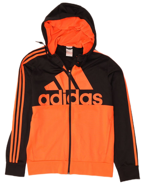 Adidas Veste de survêtement graphique pour homme UK 36/38 Small Noir Colourblock