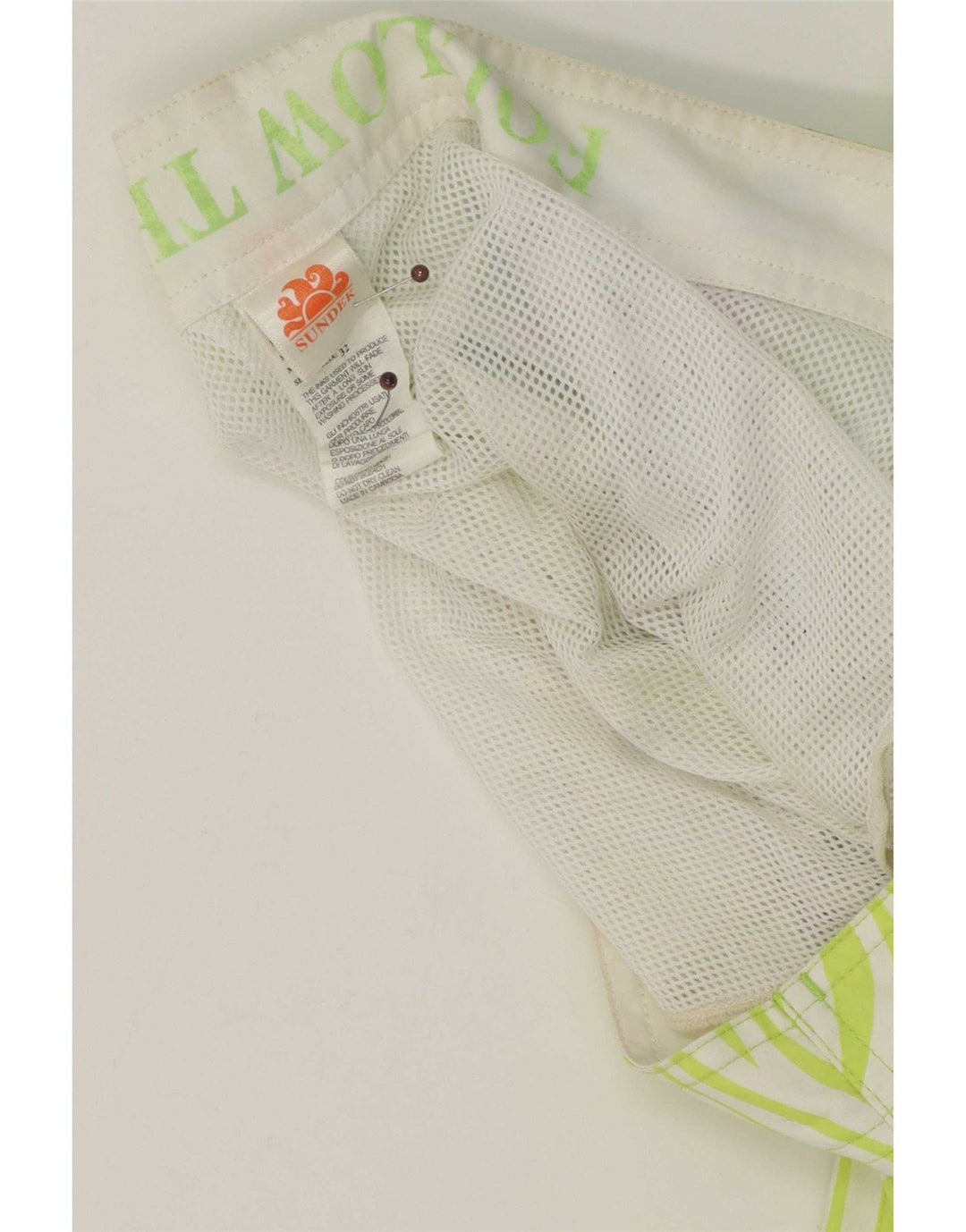 Sundek Short de bain pour homme en polyester floral vert moyen