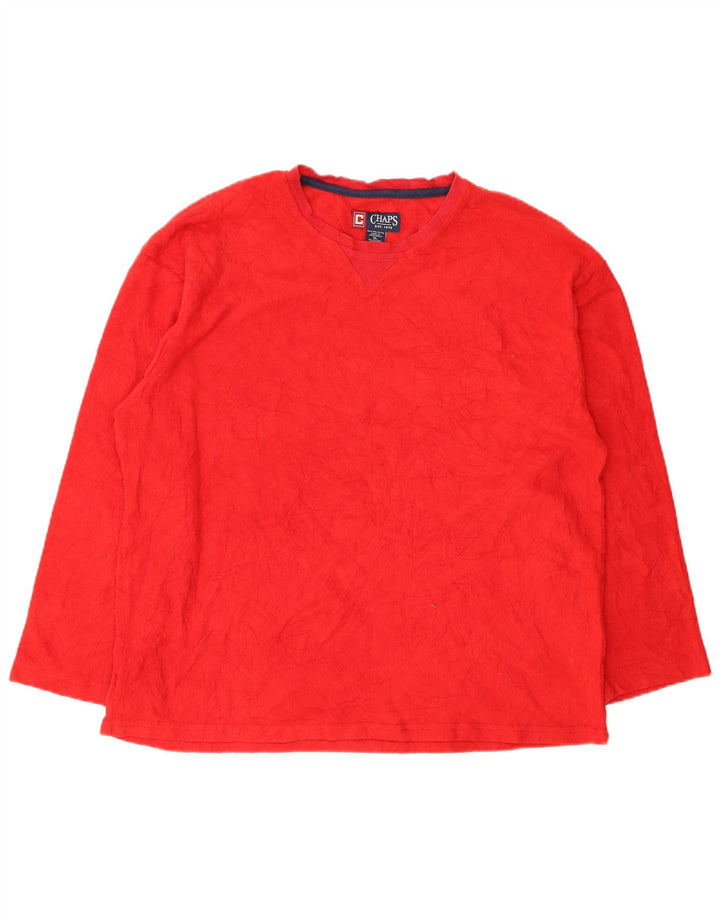 Chaps Haut Polaire Homme Manches Longues XL Rouge Polyester