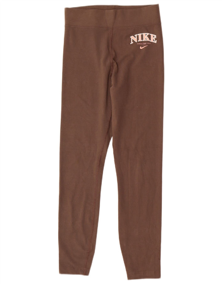 Nike Legging graphique pour femme UK 10 Petit coton marron