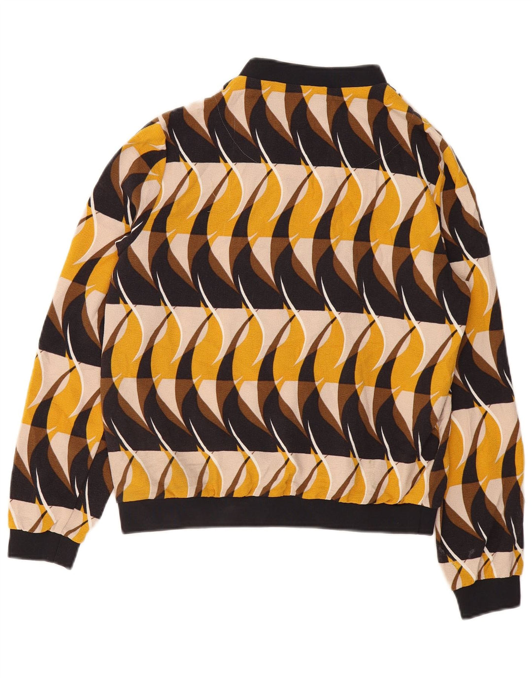 MARKS & SPENCER Veste Bomber Femme UK 14 Moyen Multicolore Géométrique