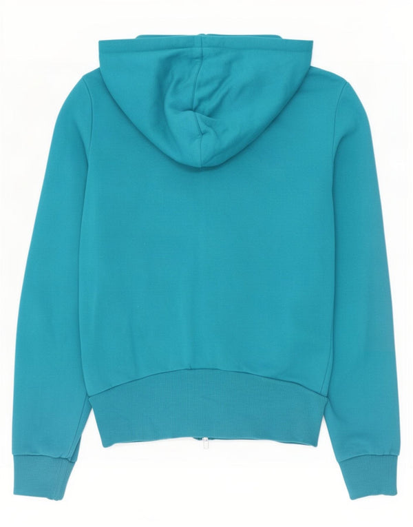 Puma Pull à capuche zippé graphique pour femme UK 10 Petit Bleu