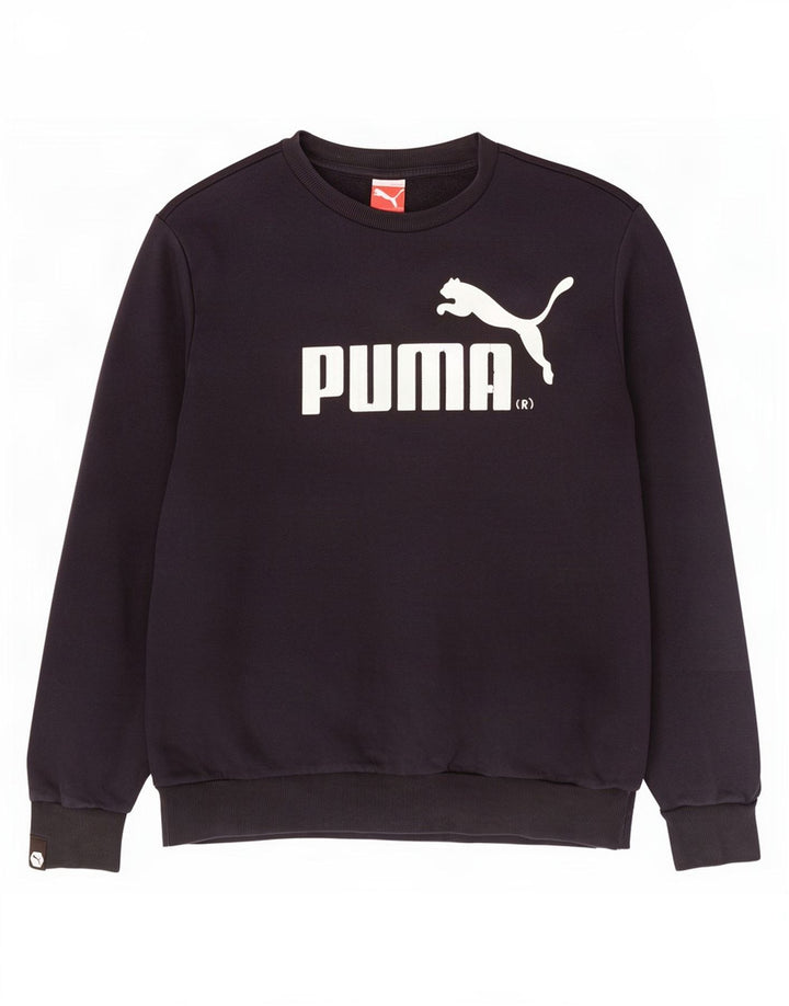 Puma Sweat-shirt graphique pour homme, grand, noir