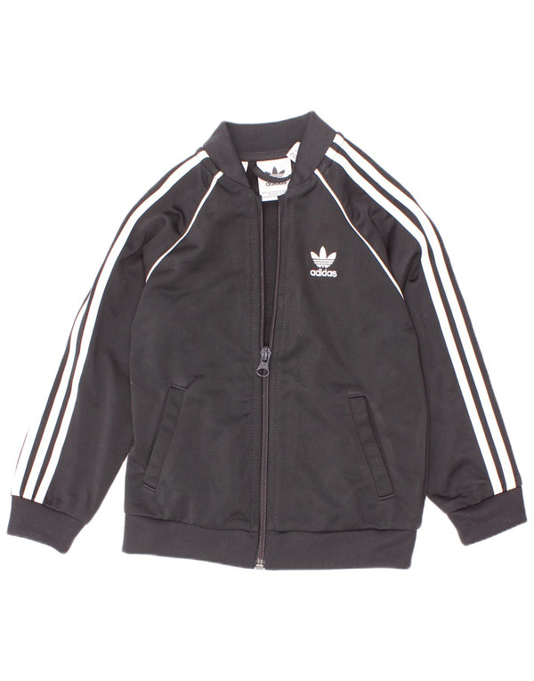 Veste de survêtement Adidas Garçon 2-3 ans Noir Polyester