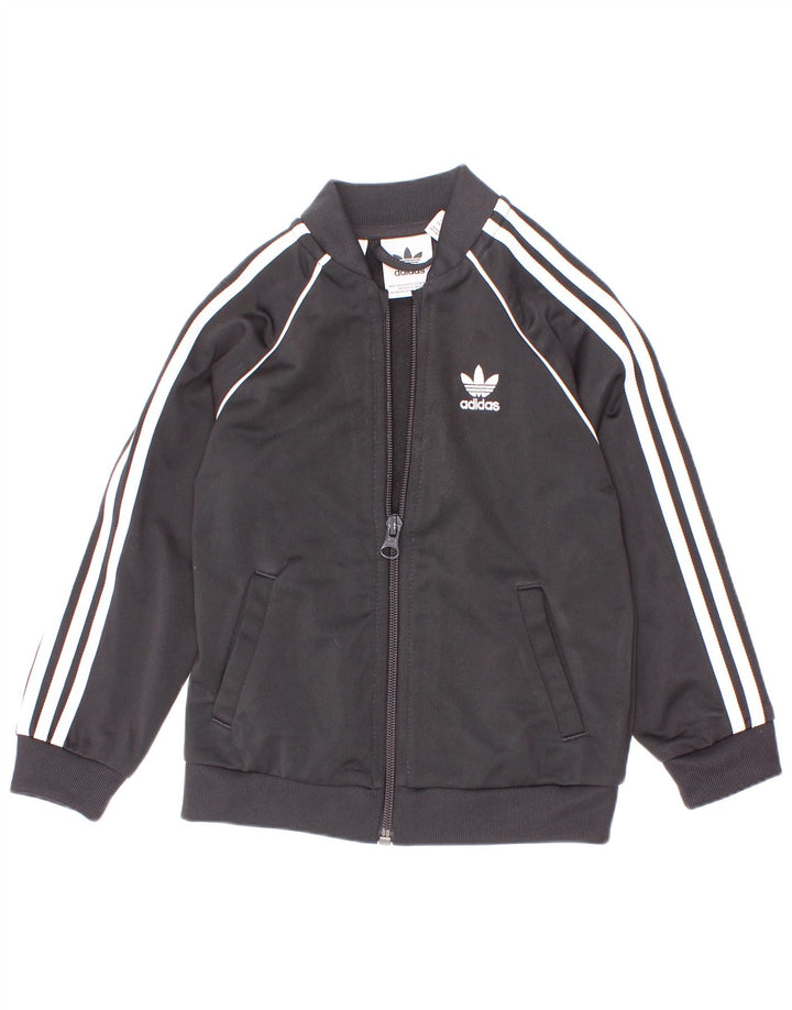 Veste de survêtement Adidas Garçon 2-3 ans Noir Polyester
