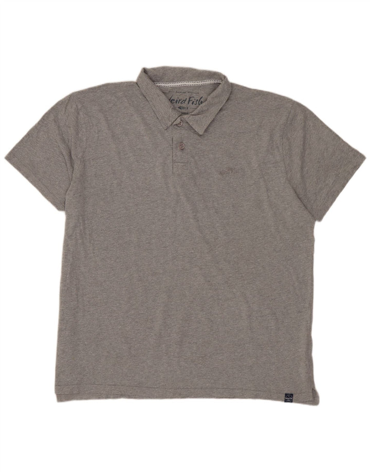 WEIRD FISH Polo Homme XL Gris Coton