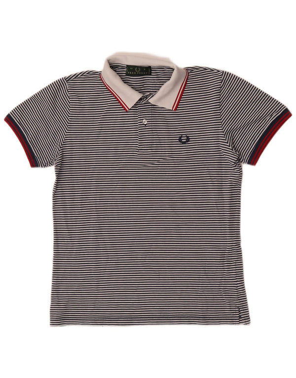 Fred Perry Polo Homme Petit Bleu Marine En Coton À Rayures