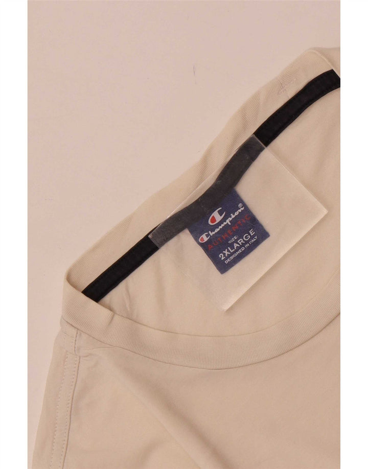 Champion T-Shirt Homme Blanc 2XL