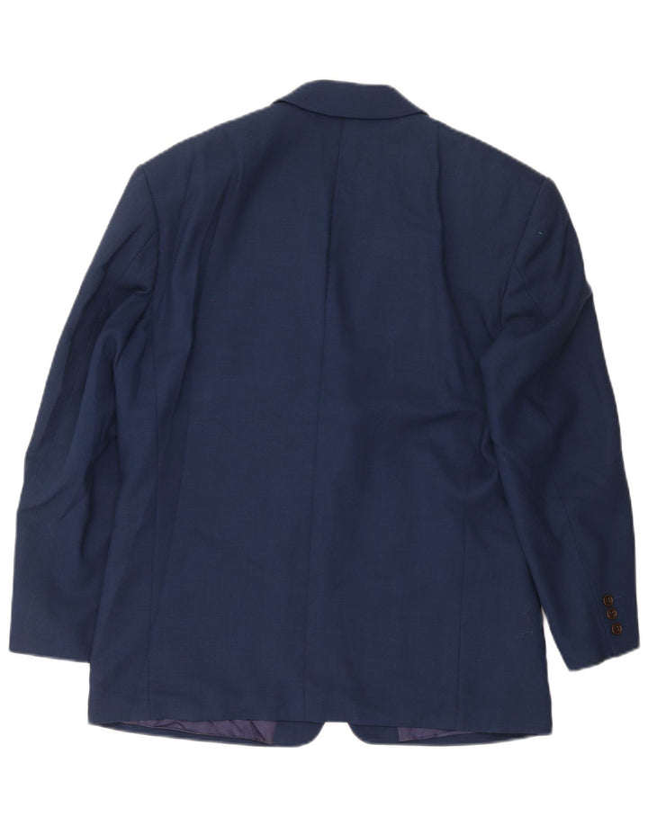 Marks & Spencer Veste blazer à 3 boutons pour homme UK 40 Bleu moyen Viscose