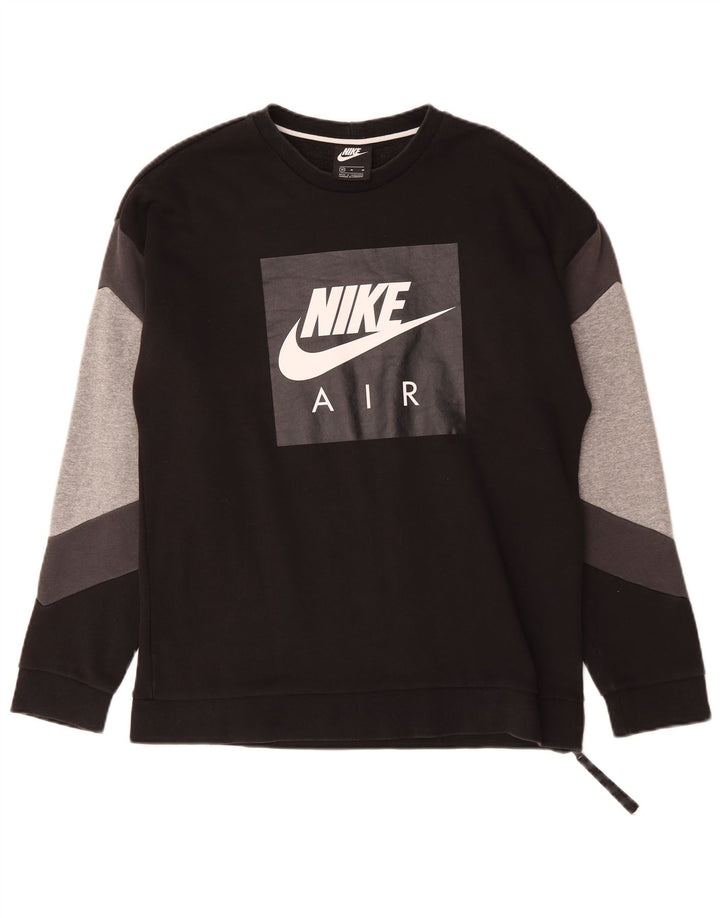 Nike Sweat-shirt graphique pour homme Noir moyen colour block