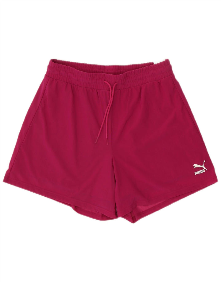 Puma Short de sport pour femme UK 14 Nylon rose moyen