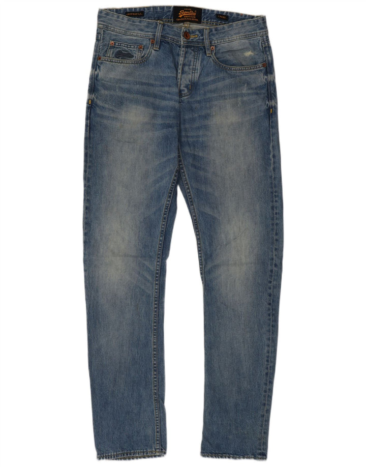 Superdry Jean Loose W30 L32 Bleu Coton Homme