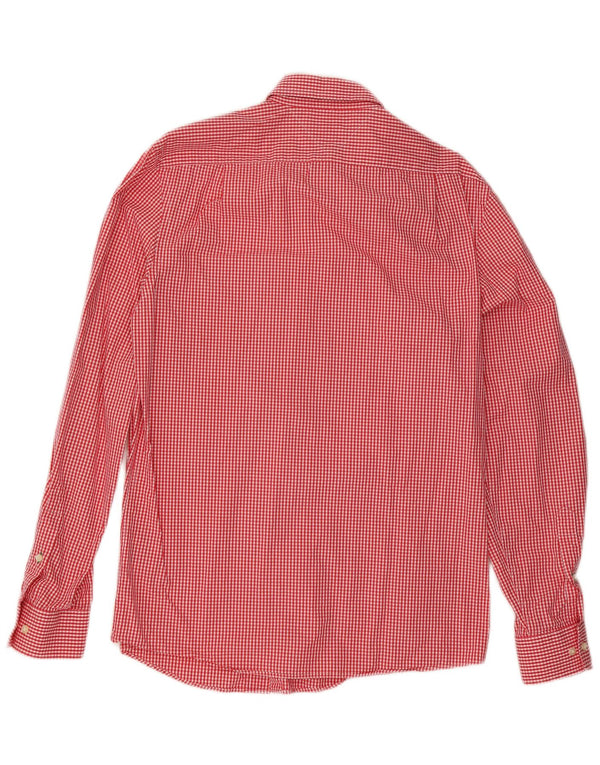 Tommy Hilfiger Chemise slim fit pour homme Taille 15 1/2 Vichy rouge moyen