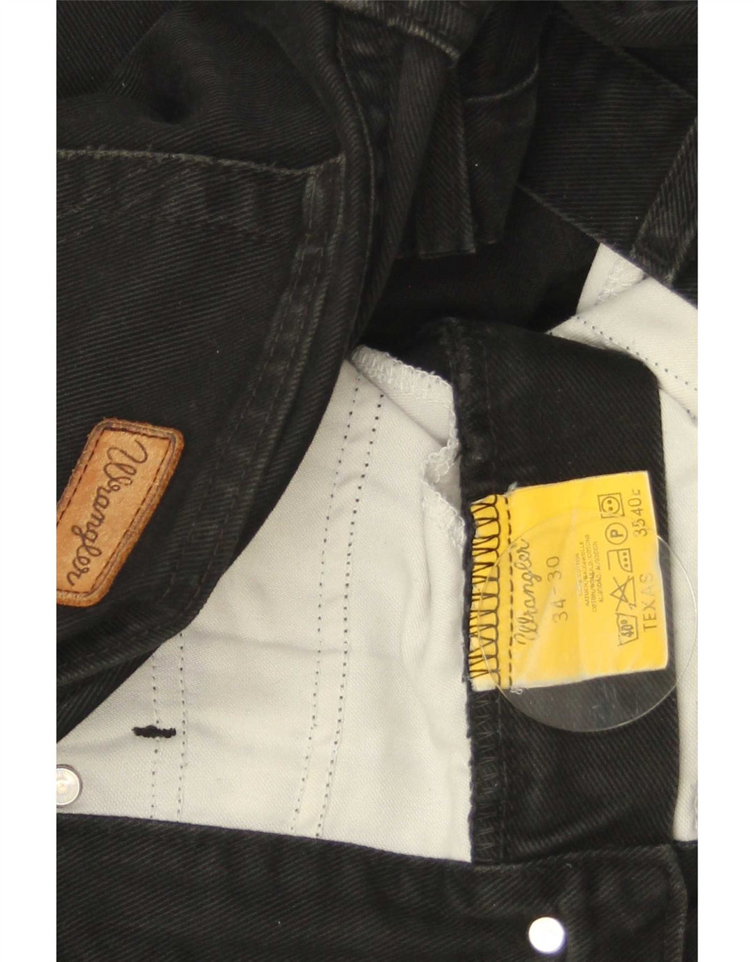 Wrangler Jean Droit Texas Homme W34 L30 Noir Coton