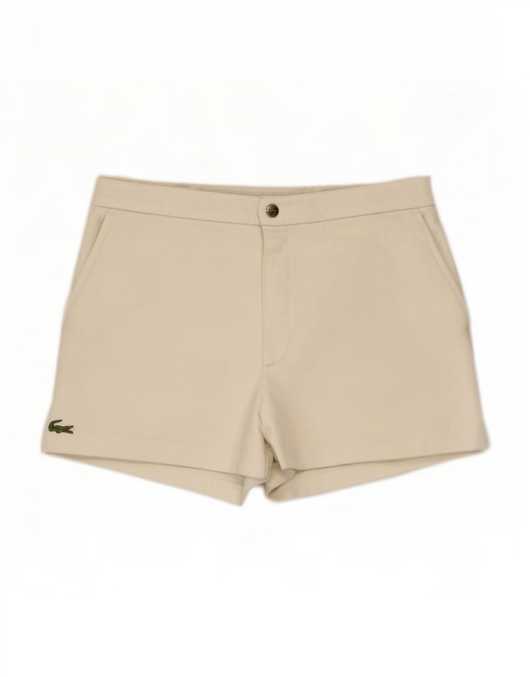 Lacoste Short Homme Taille 4 Moyen W30 Blanc Polyester