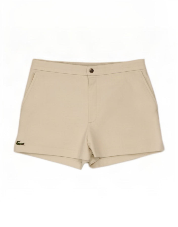 Lacoste Short Homme Taille 4 Moyen W30 Blanc Polyester