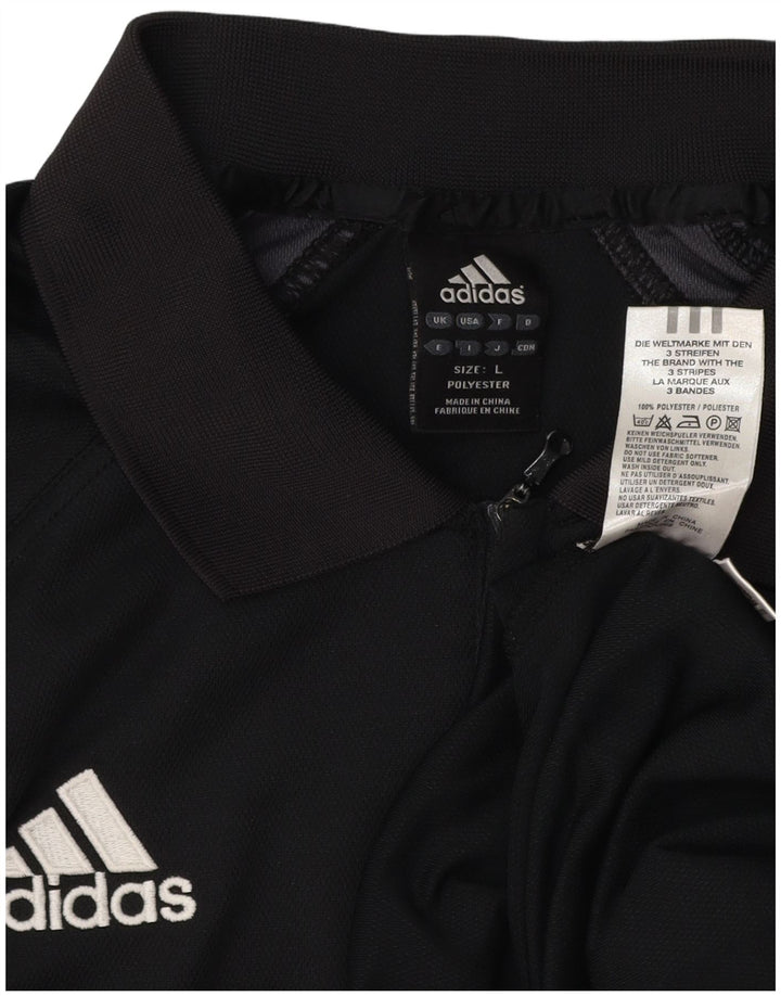 ADIDAS Polo Climalite Homme Grand Noir Polyester