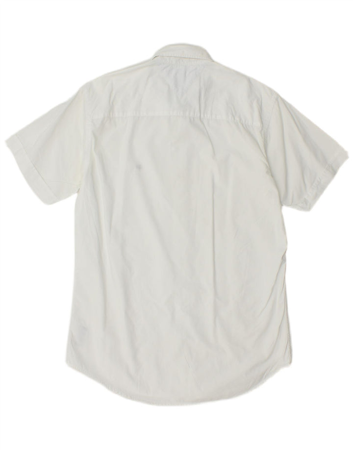 TOMMY HILFIGER Chemise à Manches Courtes Homme Blanc Moyen Coton