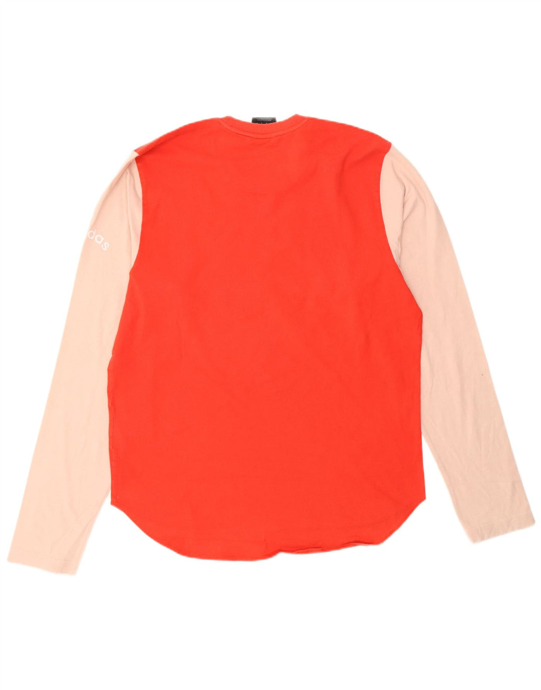 ADIDAS Haut graphique à manches longues pour homme en coton color block rouge moyen