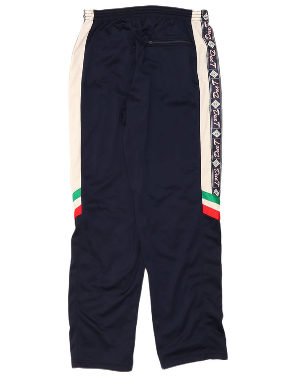 Pantalon de survêtement graphique vintage pour homme IT 56 XL Bleu Marine Colourblock