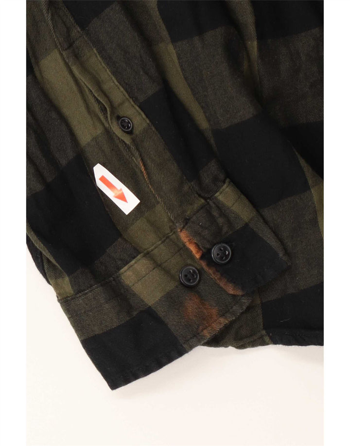 Jack & Jones Chemise Flanelle Homme XL Vert Vichy Coton