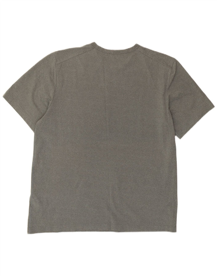 Nike Hommes Dri Fit T-Shirt Haut Large Gris Polyester