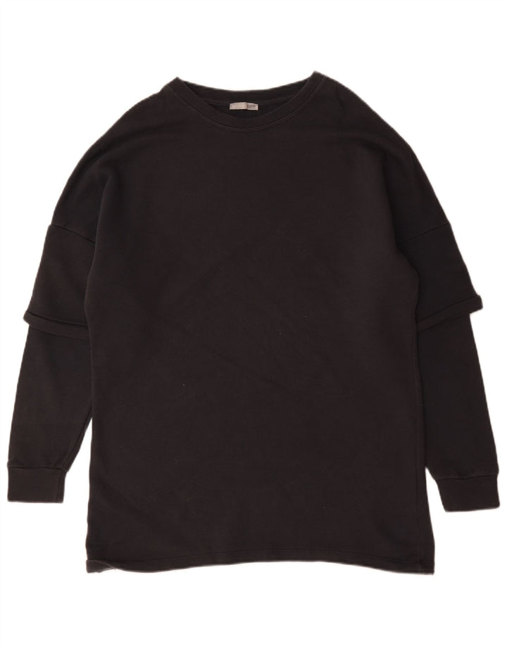 Zara Homme Sweatshirt Jumper Petit Coton Noir