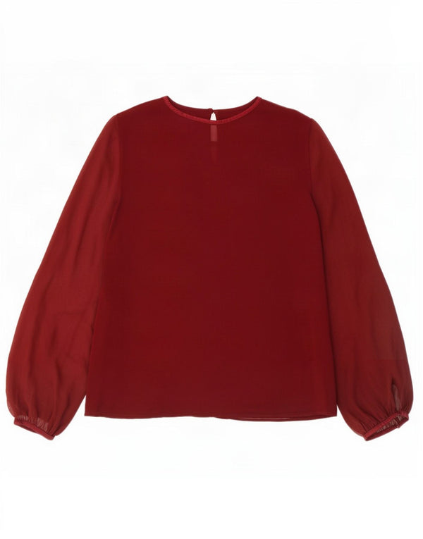 Zara Chemisier à manches longues pour femme UK 14 Large Marron