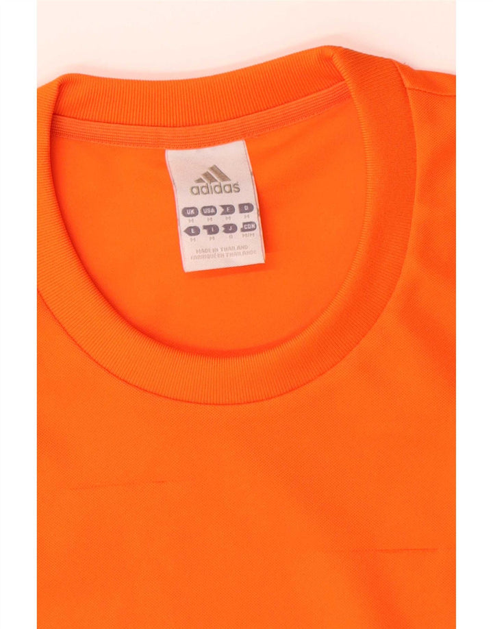 Adidas Homme Climalite T-Shirt Haut Orange Moyen Polyester