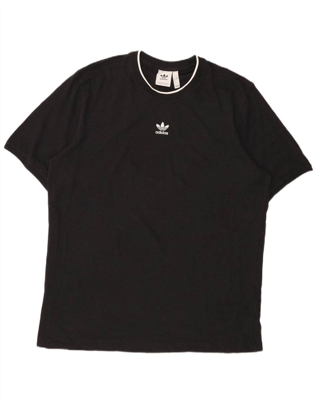 ADIDAS T-Shirt Homme Haut Large Noir Coton