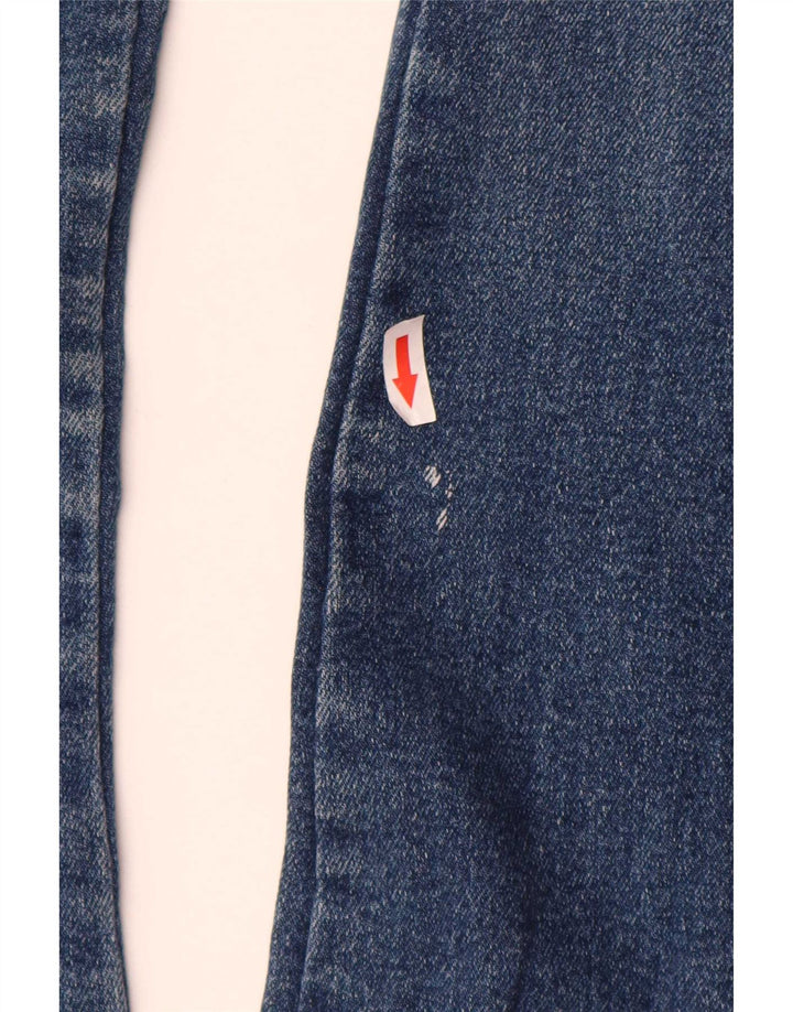 Zara Jean évasé pour femme EU 38 Small W28 L34 Bleu Coton