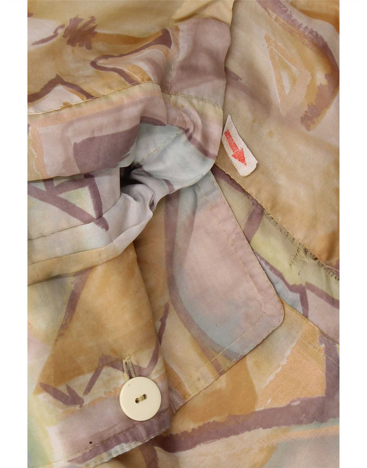 C & A Veste de pluie à motif abstrait pour femme UK 16 Large Multicolore