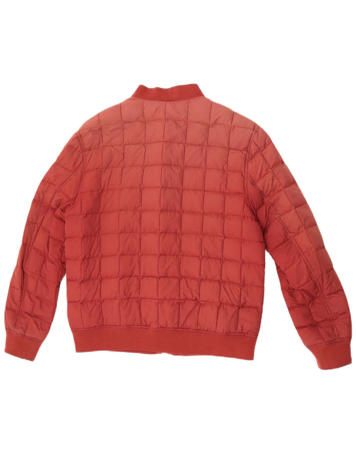 Timberland Veste rembourrée pour homme UK 40 Large Maroon Nylon