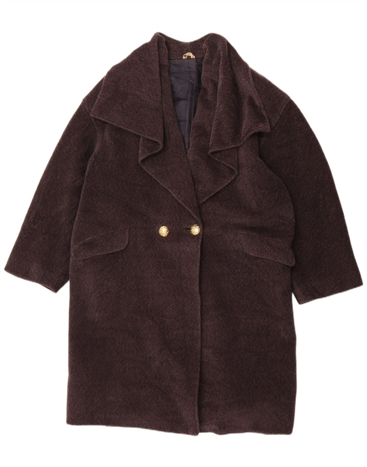 Anna Linder Manteau croisé pour femme US 12 Large Gris