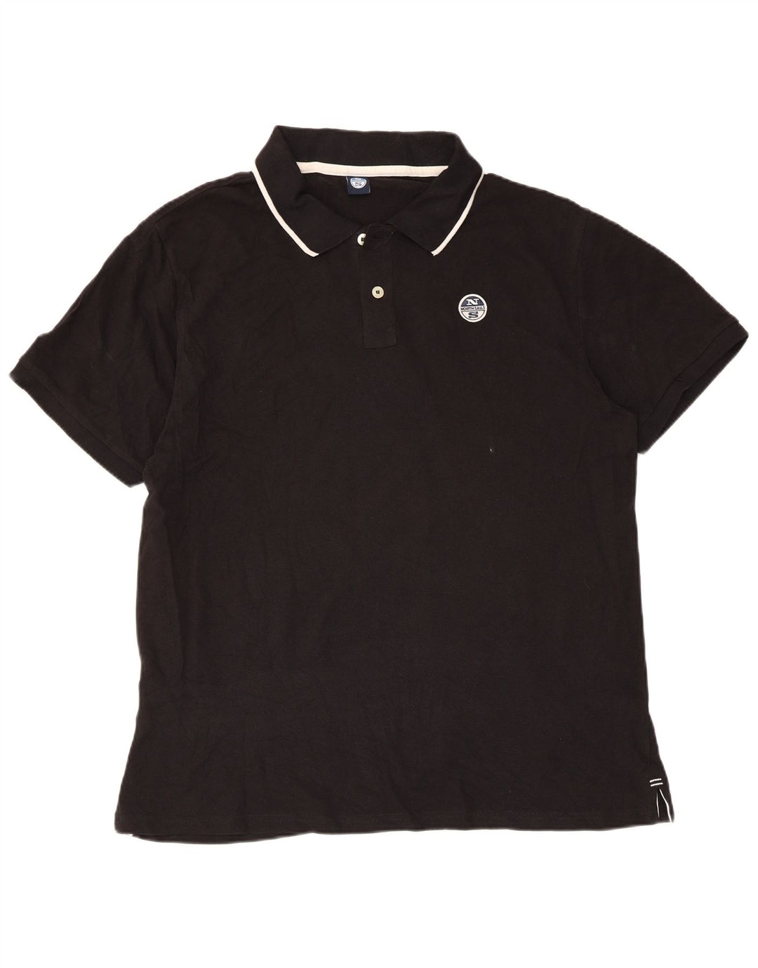 North Sails Polo Homme XL Noir Rayé Coton