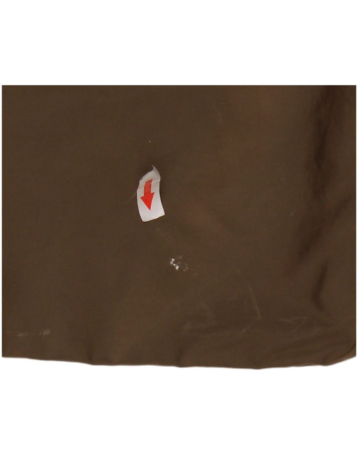 Superdry Veste de pluie à capuche pour femme UK 14 Large Kaki Polyester