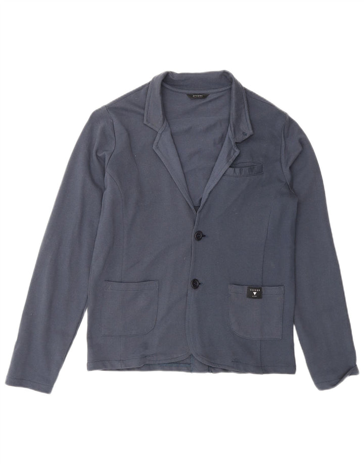 Guess Veste Blazer 2 Boutons Garçon 11-12 ans Bleu Coton