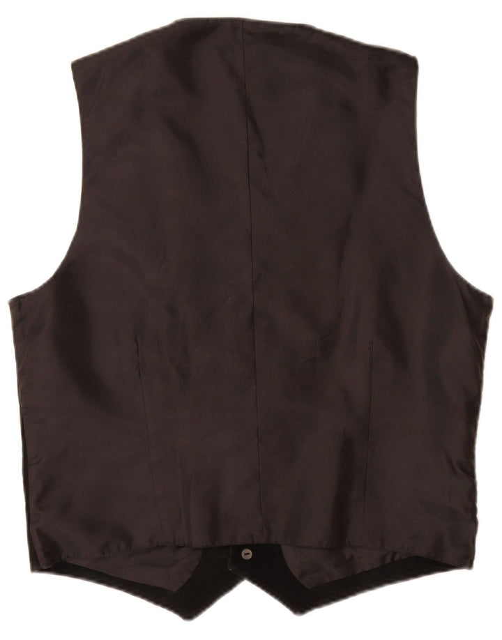 gilet en daim homme vintage UK 40 cuir noir moyen
