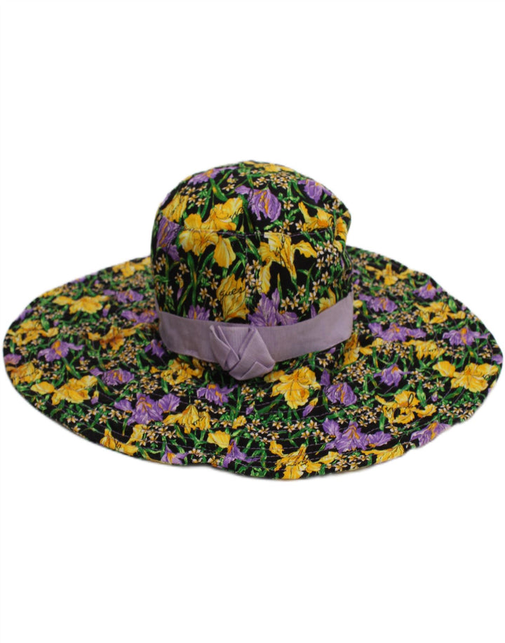 Guess Chapeau Bob Graphique Femme Moyen Multicolore Floral Coton Bohème