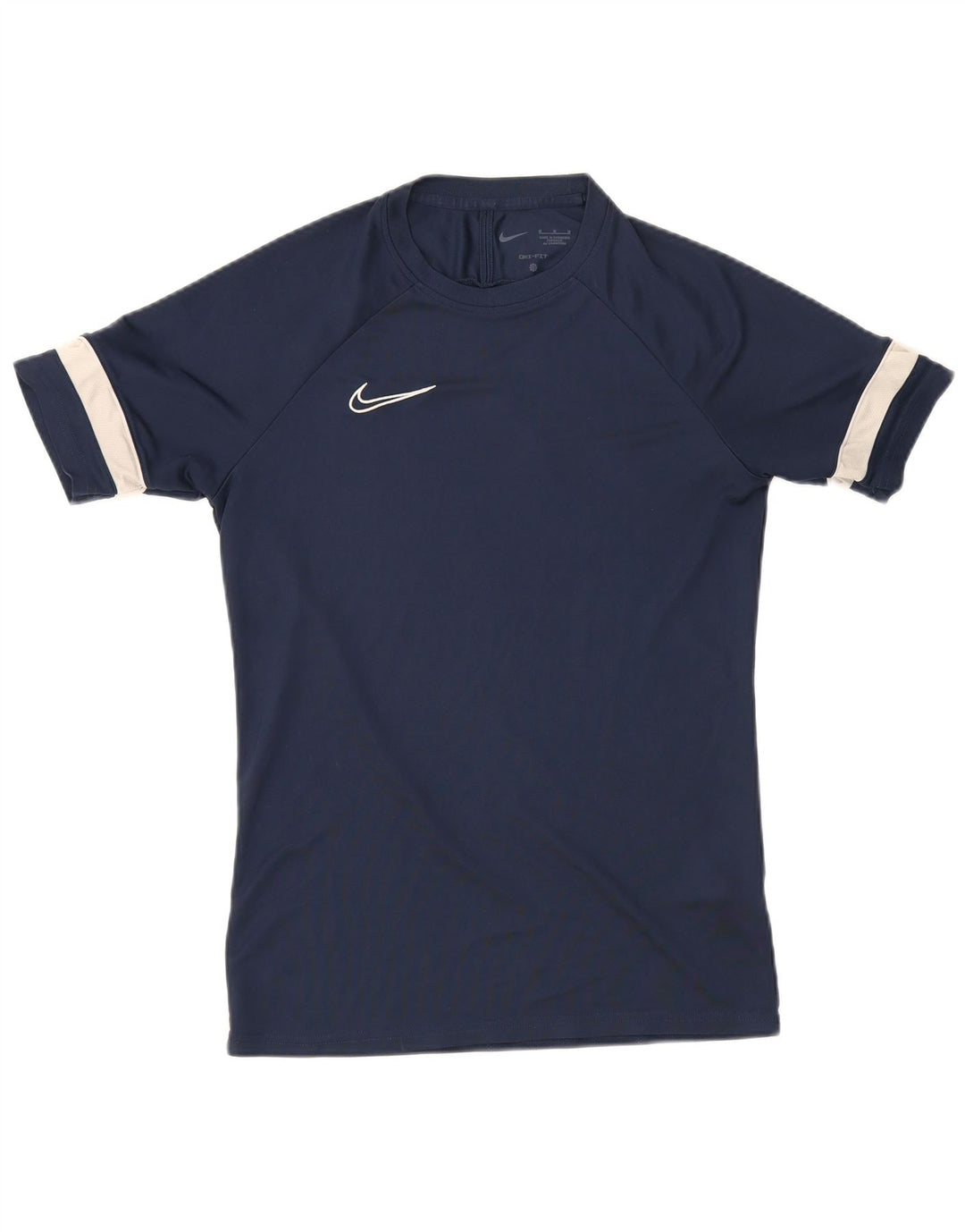 Nike Hommes Dri Fit T-Shirt Haut Bleu Marine Colorblock Polyester