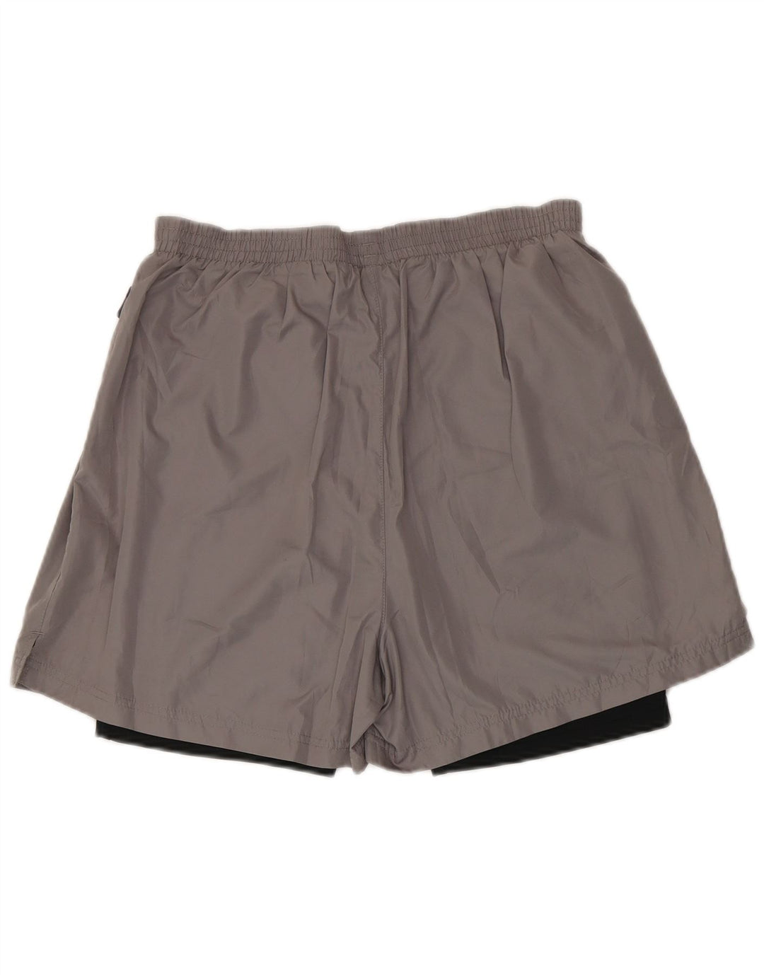 Reebok Short de Sport Homme Gris Moyen Polyester