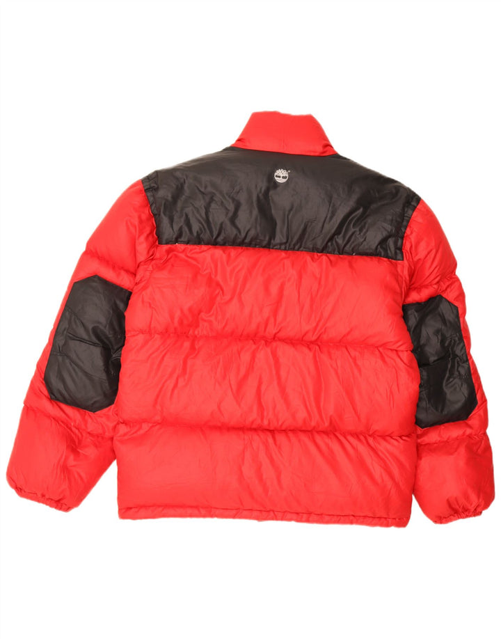 Timberland Veste matelassée coupe ample pour homme UK 38 Rouge moyen Colourblock