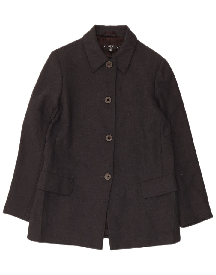 Belfe & Belfe Veste Blazer 4 Boutons Femme IT 40 Petite Laine Vierge Noire