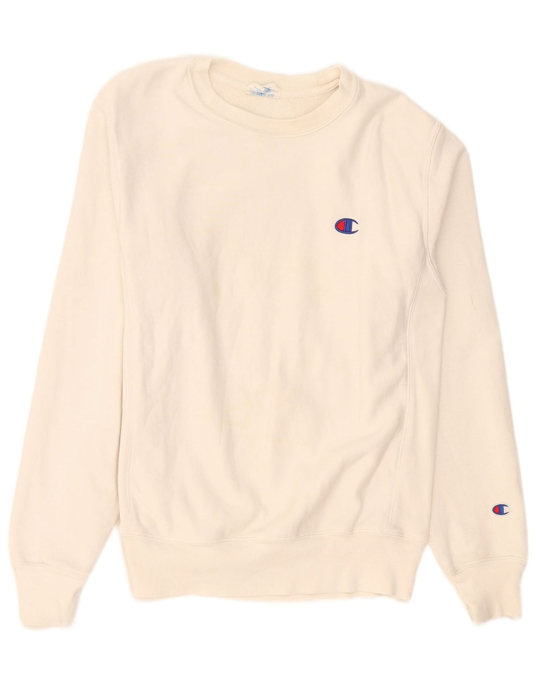Champion Reverse Weave Sweatshirt Jumper Petit Coton Blanc