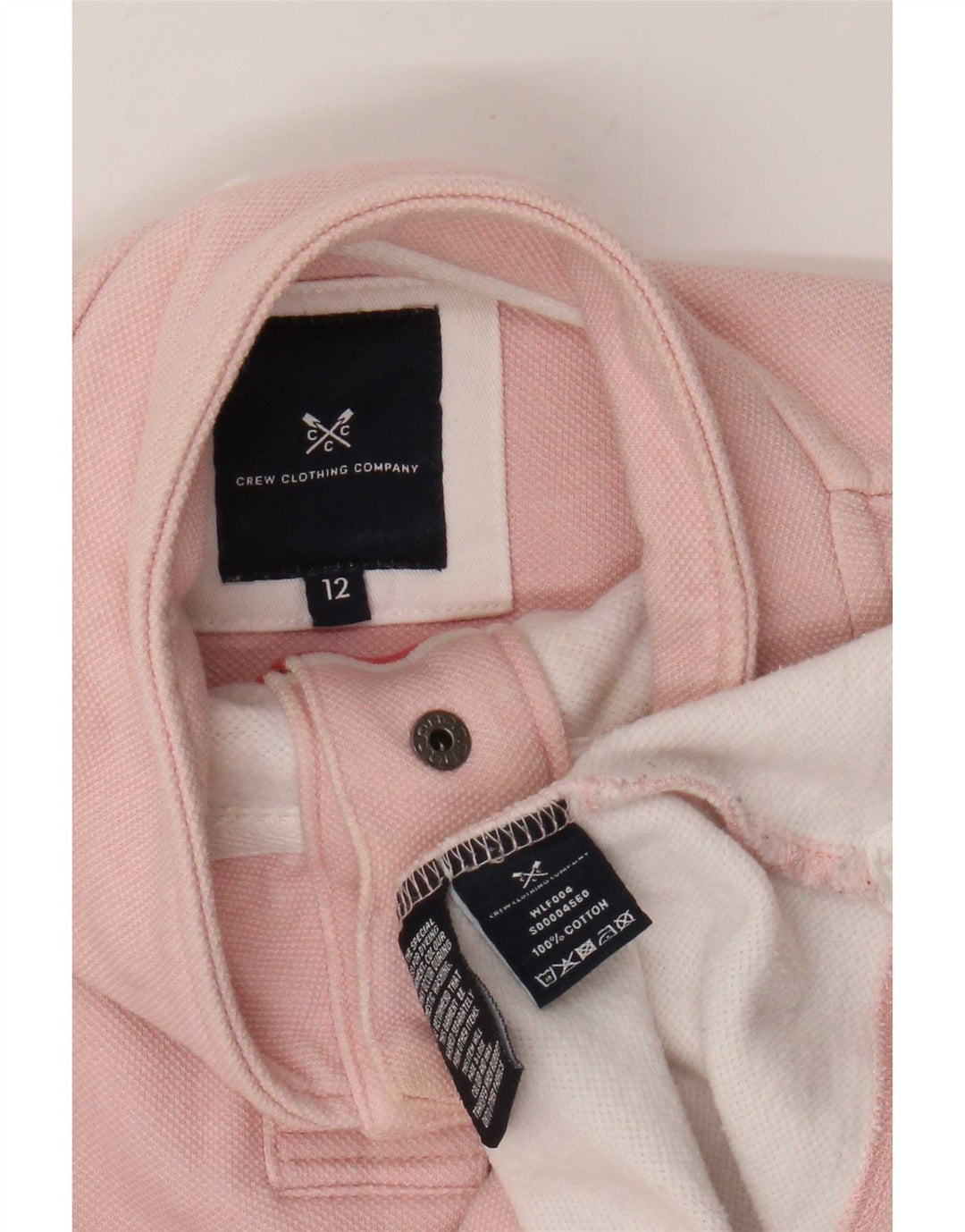 Crew Clothing Sweat-shirt pour femme UK 12 Rayé rose moyen