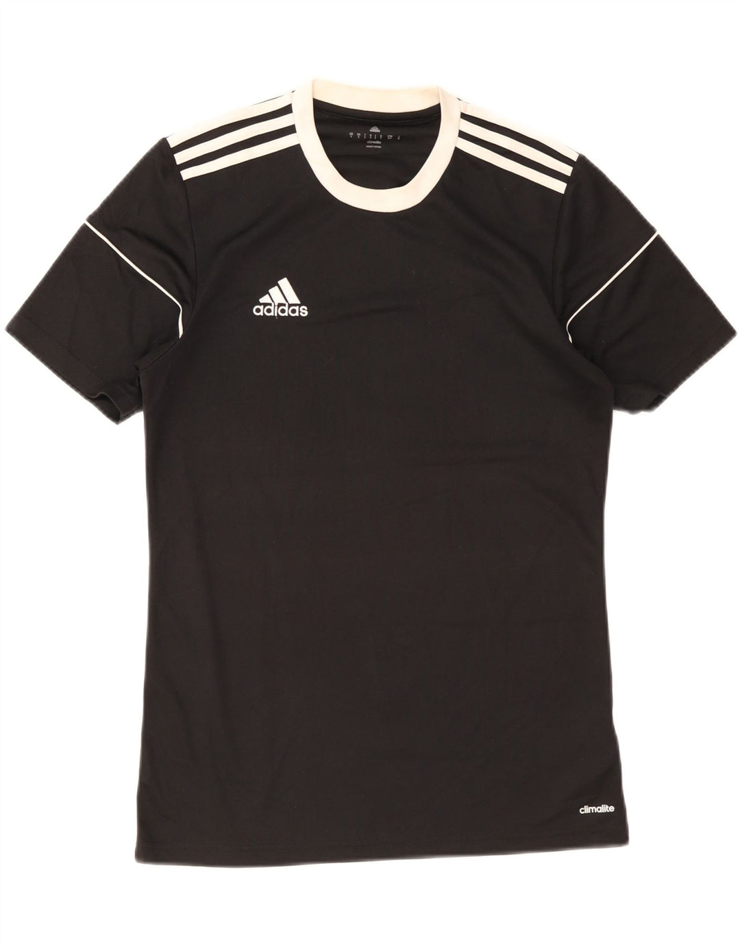 Adidas Hommes Climalite T-Shirt Haut Petit Noir Colorblock Polyester
